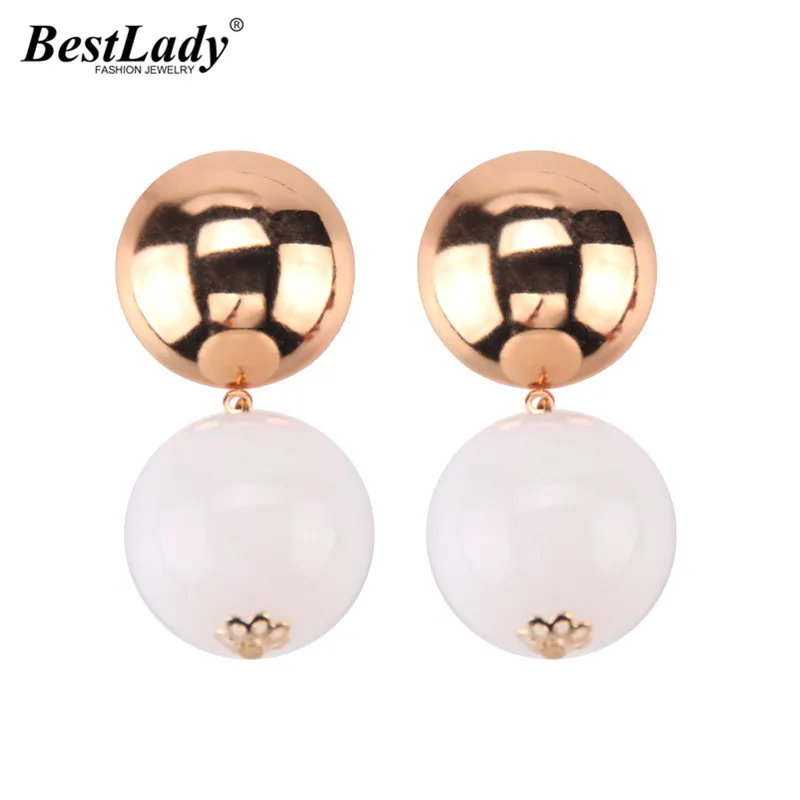 

Best lady ZA Fashion Round Drop Dangle Earrings For Women Bohemian Multicolored Christmas Gifts Earrings Jewelry Hot Sale