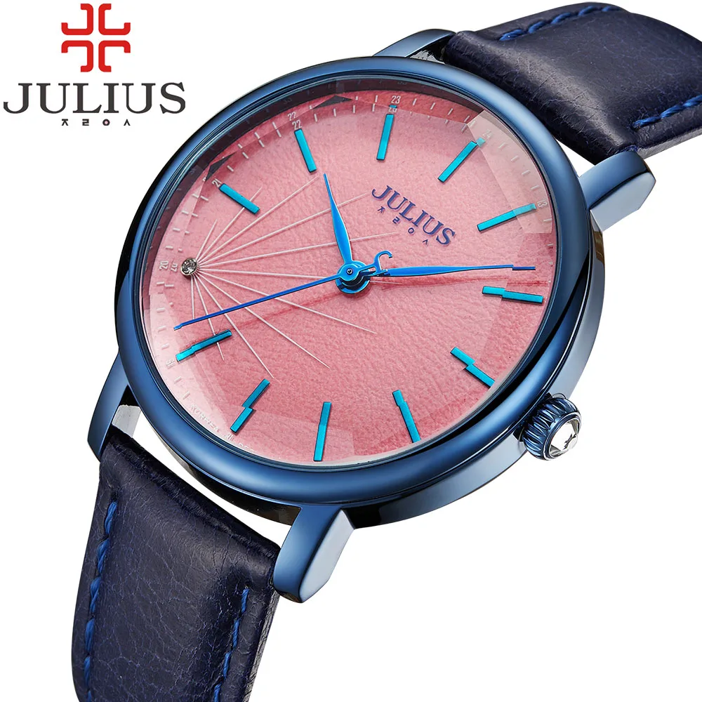 

2018 Luxury JULIUS Fashion Ladies Watches Gold Women Watches Elegant Minimalism Leather Sport Casual Female Waterproof Clock