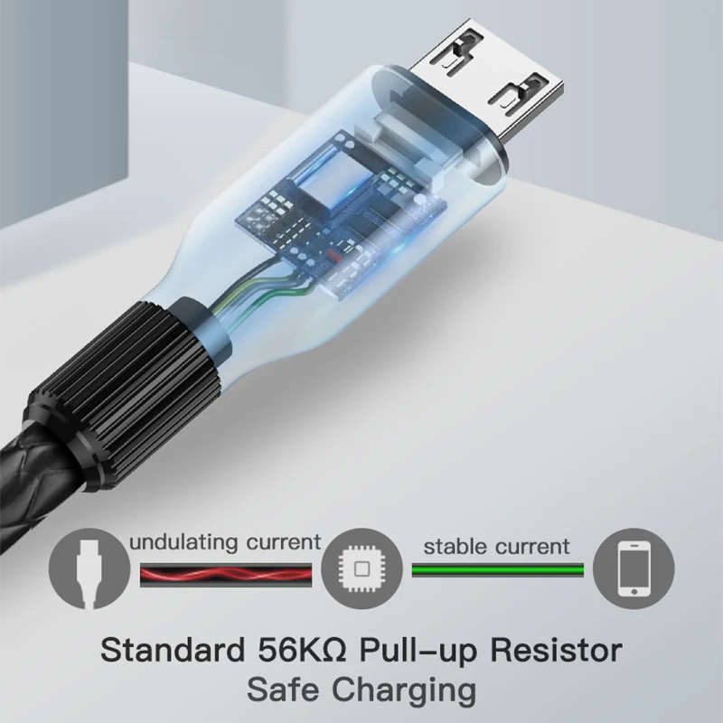 Suntaiho микро USB кабель 3.0A нейлоновый быстрой зарядки для передачи данных Samsung Xiaomi