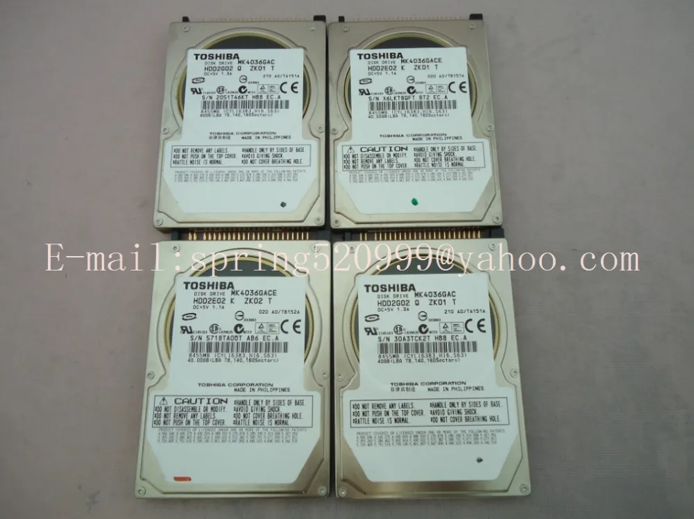 Высокое качество MK4036GAC MK4036GACE диск HDD2E02 2G02 DC+ 5 V 1.3A/1.1A 40 GB 8455 MB для автомобиль mercedes HDD навигационная система