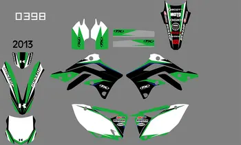 

Customized Motorcycle Graphic Dirt Bike Sticker kit GRAPHICS BACKGROUNDS DECALS STICKERS FOR KAWASAKI KXF450 2013
