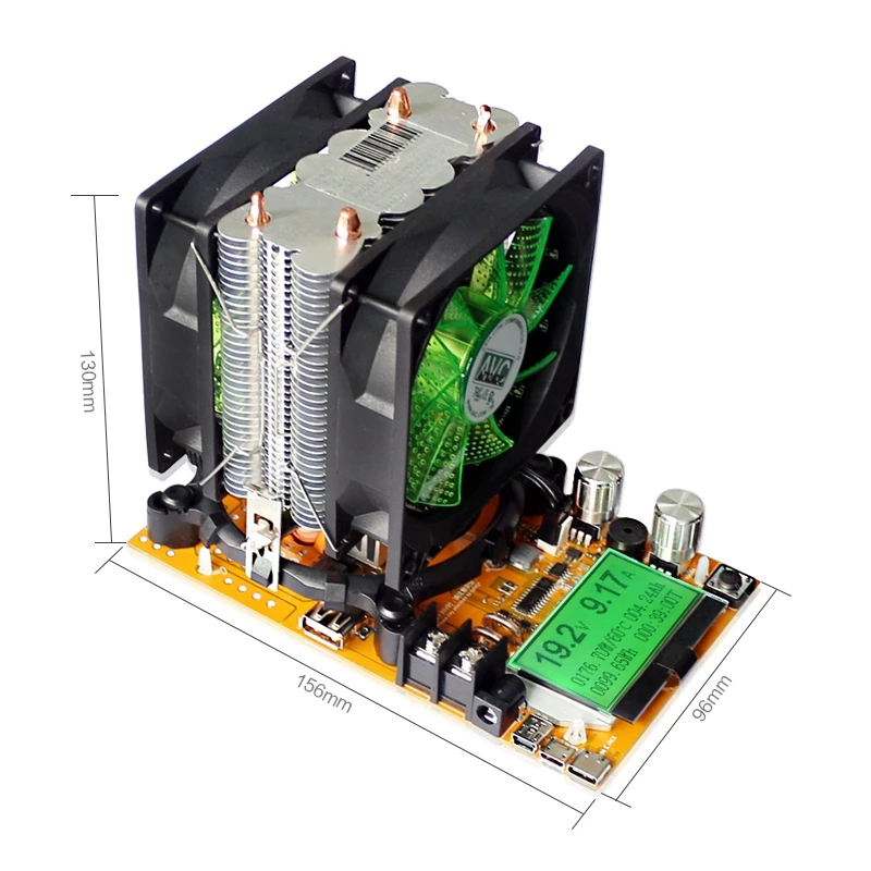 Dc 0-200V 20A 180W Usb Панель тестера нагрузки регулируемый постоянный ток сопротивление разряда нагрузки с электронным разрядкой Agi
