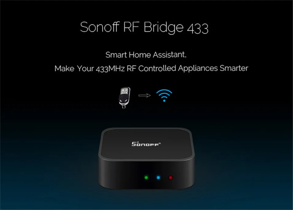 New Sonoff RF Bridge WiFi 433 MHz Replacement Home Automation Universal Switch Intelligent Domotica Wi-Fi Remote RF Controller-4