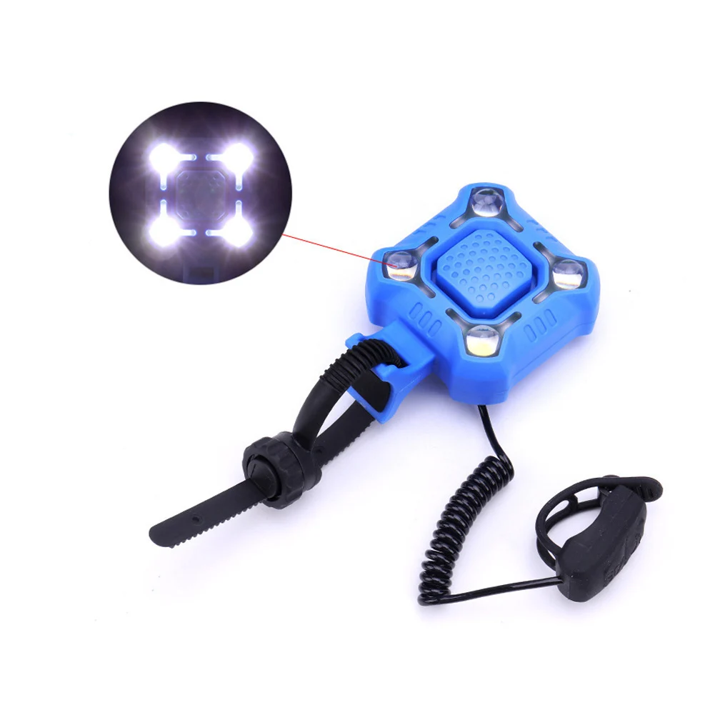 Flash Deal Mountain Bike Light Headlight Horn Bell UaSB Charging Accessories For Bicycle Cycling YA88 2