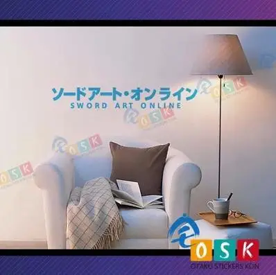 Sword Art Online SAO логотип виниловая наклейка на стену s Наклейка Декор домашнее