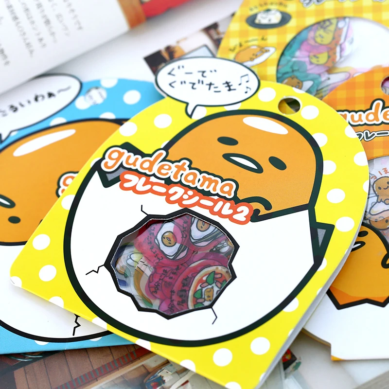 Милый мультфильм Sanrio Gudetama ленивое яйцо запечатывания наклейки дневник этикетки наклейки пакет Декоративные наклейки для скрапбукинга Сделай Сам Escolar