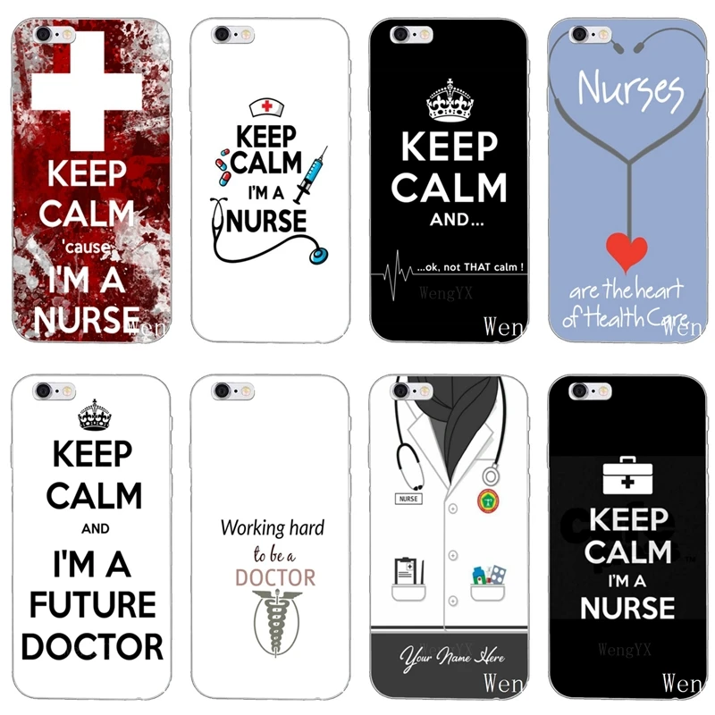 

Soft Silicone Phone Case Keep Calm I'm a Nurse For Huawei P30 P20 P10 P9 P8 pro Lite plus P Smart Mini GR5 2019