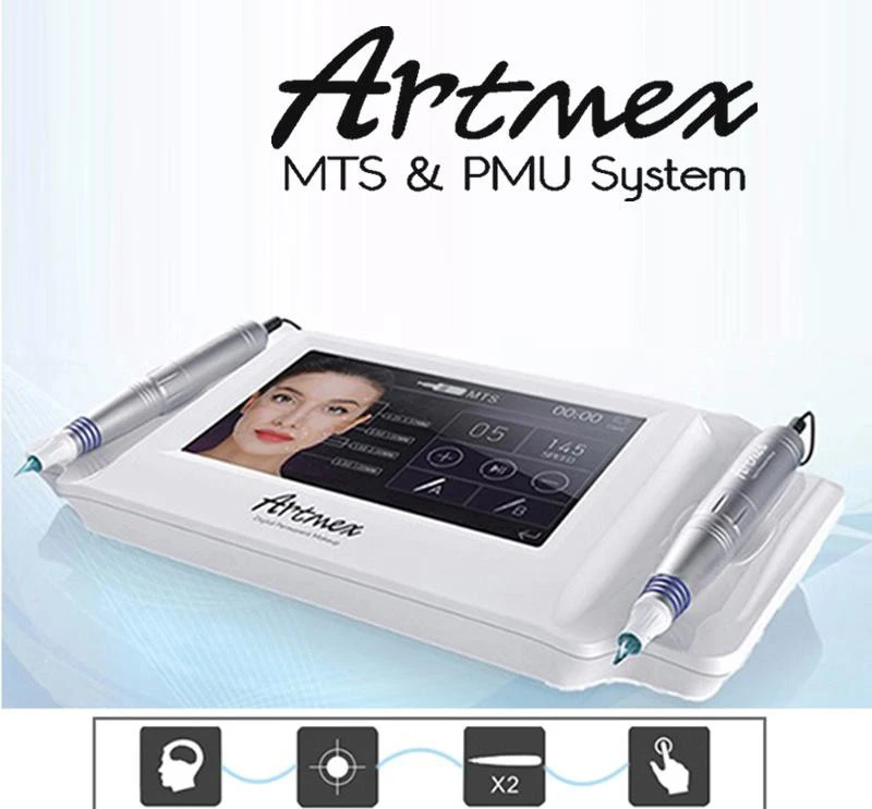 

Newest Artmex MTS&PUM Syetem V8 Intelligent Cosmetic 2 in 1 Tattoo & Permanent Eyebrow Make Up&Lip Rotary Tattoo Machine X-LASH