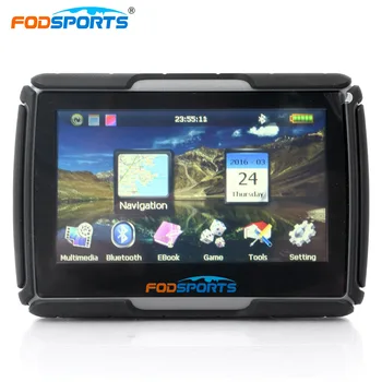 

Fodsports 256M RAM 8GB Flash 4.3 Inch Motorcycle GPS Navigator Waterproof Bluetooth gps Car Navigation Free Maps