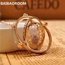 ¡Venta al por mayor! collar con reloj de arena colgante vintage Hermione Granger para mujeres y niñas 0131