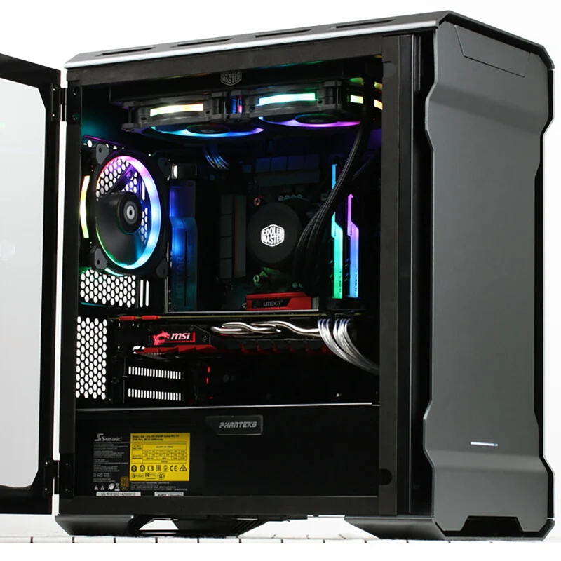 Чехол для компьютера PHANTEKS 314ETG MATX RGB(поддерживает 240& 280 водяное охлаждение/светильник RGB