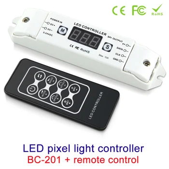 

LED Pixel SPI Strip Controller RGB RGBW Dimmer Digital Addressable Control 2801 2811 2812 8806 IC Tape Strip Lights DC5V-24V