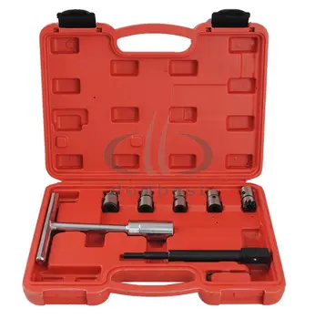 

7pc Car Diesel Injector Seat Cutter Set Cleaner Carbon Cutting Tool Auto Diesel Engine Repair Injector Reamer Carbon Remover