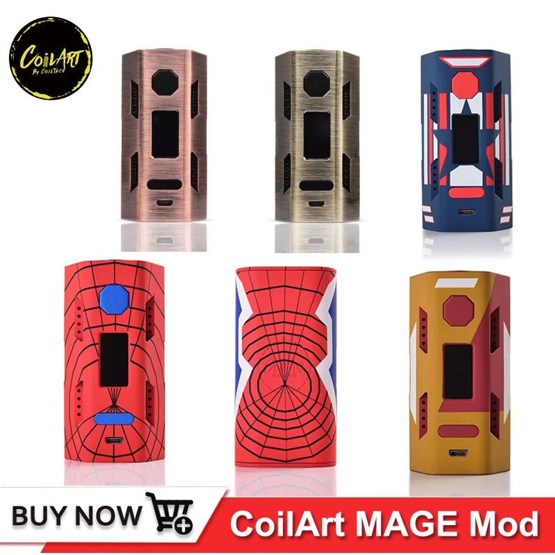 

Original CoilART MAGE 217 box mod 217W For MAGE MAGE Subtank Vape Tank fit 21700 20700 18650 battery TC electronic cigarette mod