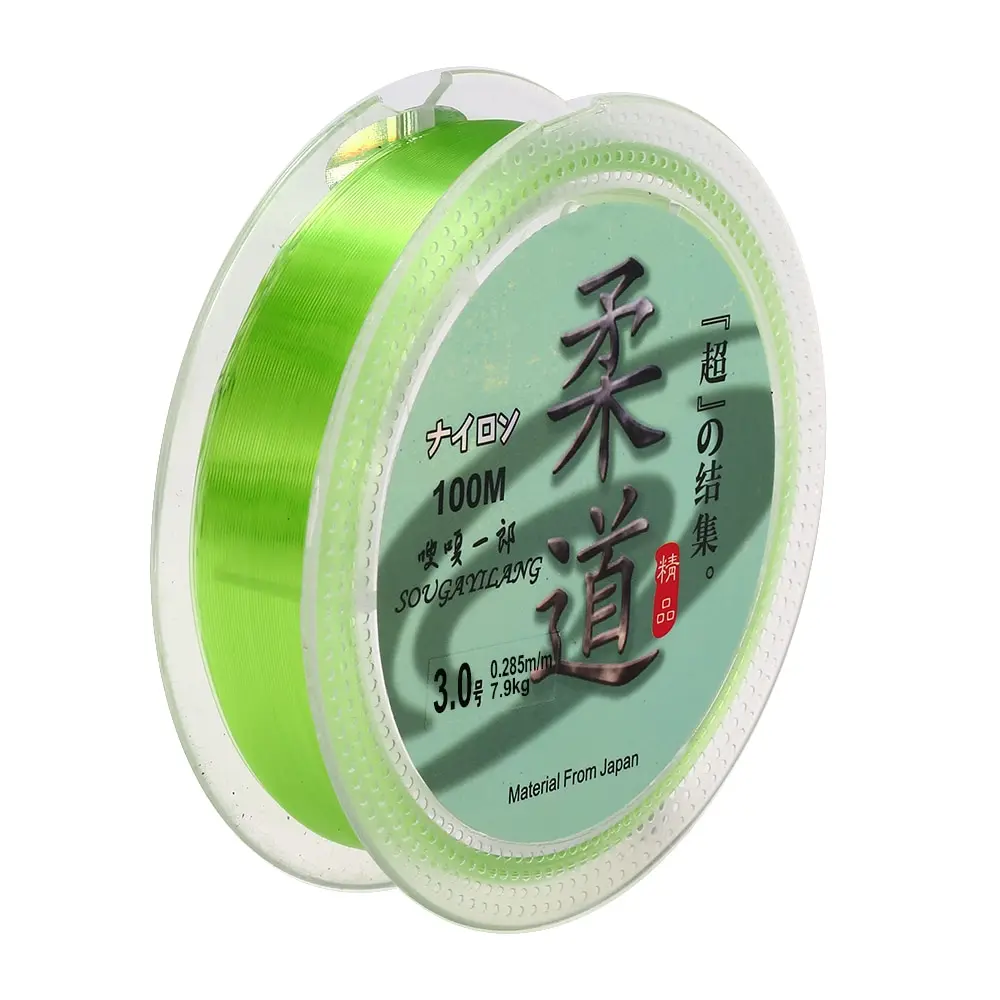 

100m Fishing Line Monofilament Fluorocarbon Nylon Fishing Line Fishing Cord Rope Tackle Tool Pesca Lures Bait 0.6#-8#