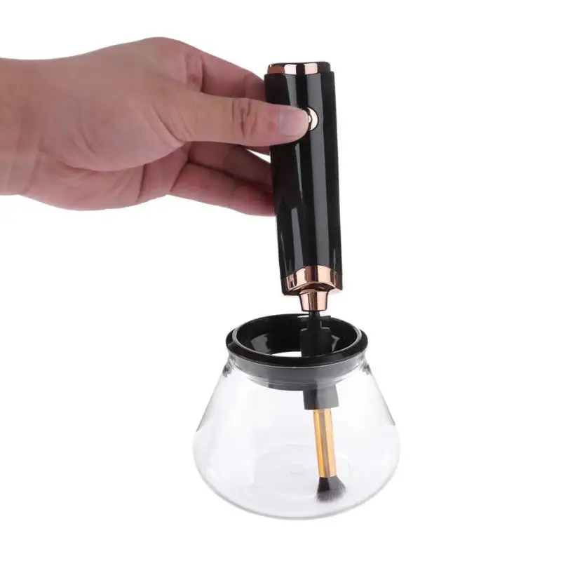 Electric Automatic Makeup Brush Cleaner 2 Speed Mode Cosmetic Brush Wash Cleaning Tool Dryer Makeup Brush Cleaner
