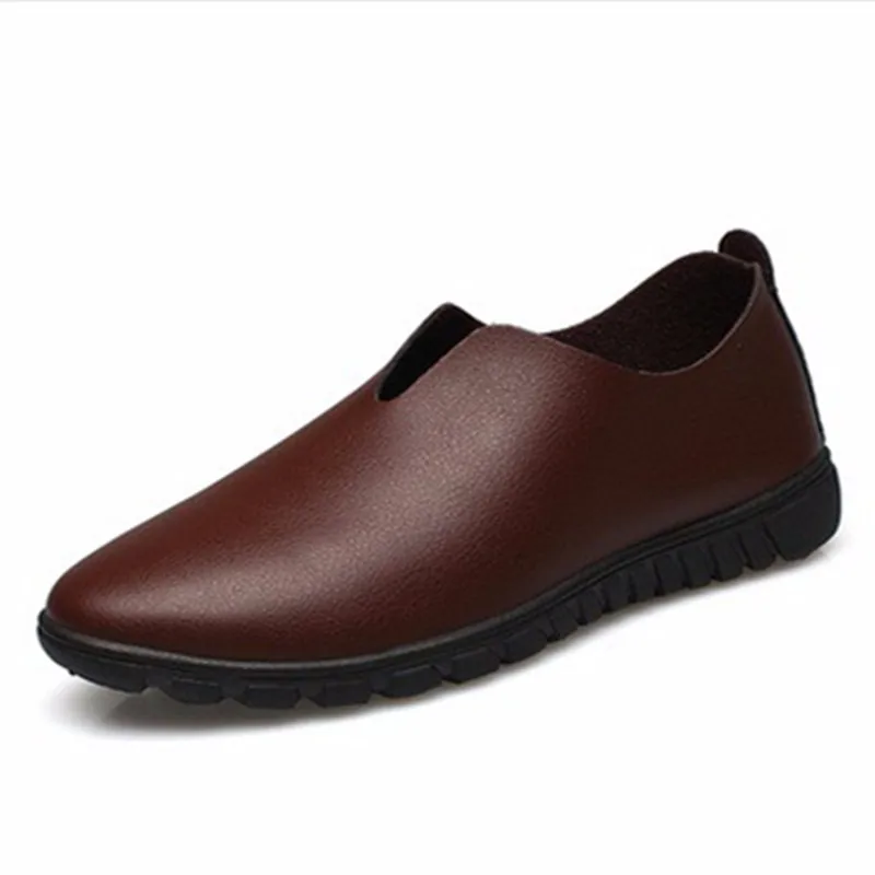 Для мужчин профессиональной офисные туфли с блестками из мягкой кожи Лидер продаж больше размер 38-48 Обувь без каблука Бизнес обувь Camel черный