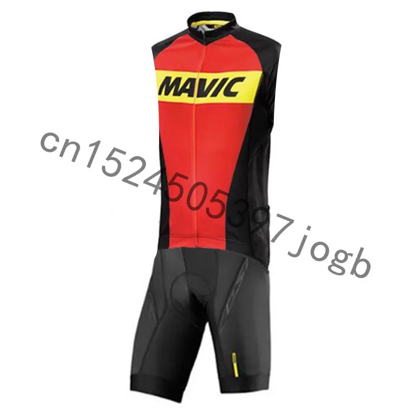 MAVIC Pro Team, спортивный костюм для велоспорта, Триатлон, Ropa Ciclismo, Майо, комбинезон для шоссейных гонок, облегающий костюм без рукавов, комплект из Джерси
