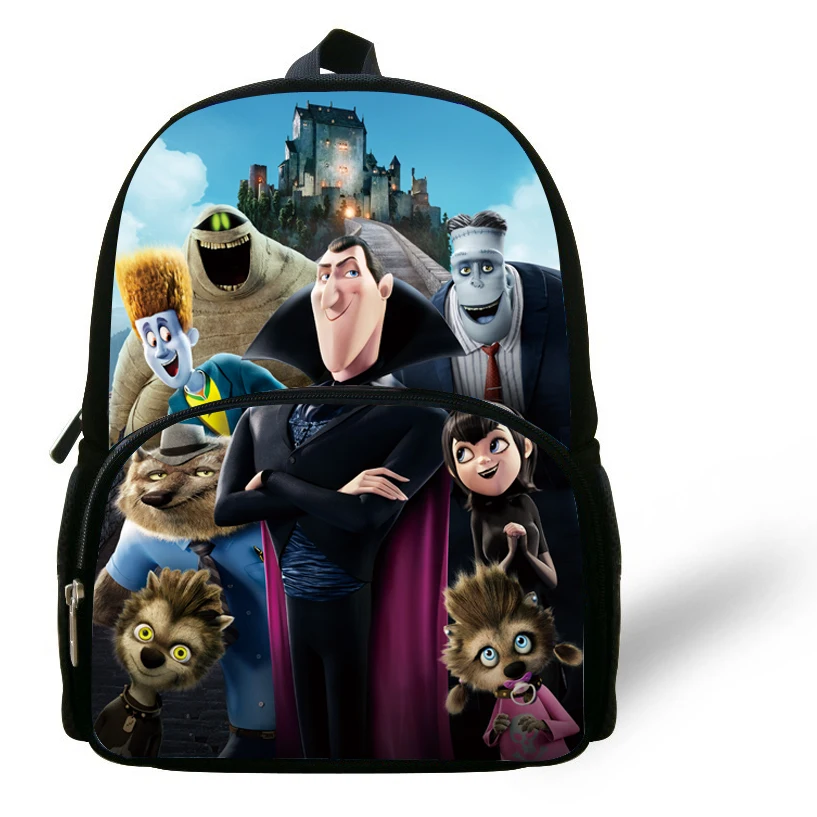 

12-inch Mochila Menino Kids Backpack Boy Mochila Hotel Transylvania Bag Mr. Peabody Sherman Tarzan School Bags Children Girls