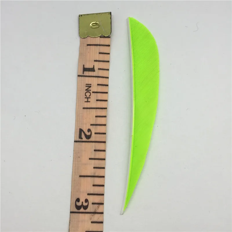ONTFIHS 3 &quot4&quot 5 &quotДневной зеленую стрелку перья индейки для стрел Fletches аксессуары