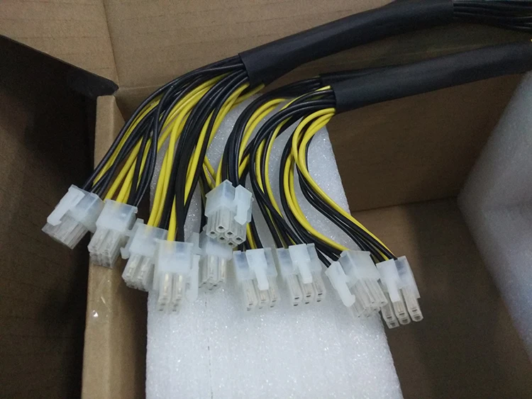 Оригинальный Bitmain 6PIN * 10 Antminer APW3 + 12 1600 Вт источник питания BITMAIN PSU серии ETH antminer S9 L3 Z9