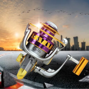 

12 + 1 BB Ball Bearing Full Metal Handle Left / Right Fishing In Salt And Fresh Water Spinning Reel HB1000-2000 Fishing Reel