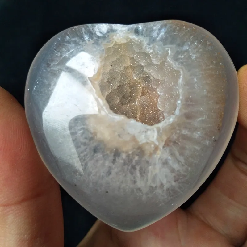 Натуральные камни и кристаллы cristal Сердце Агат Кристалл кластер домашний декор пальмовый камень очень красивый