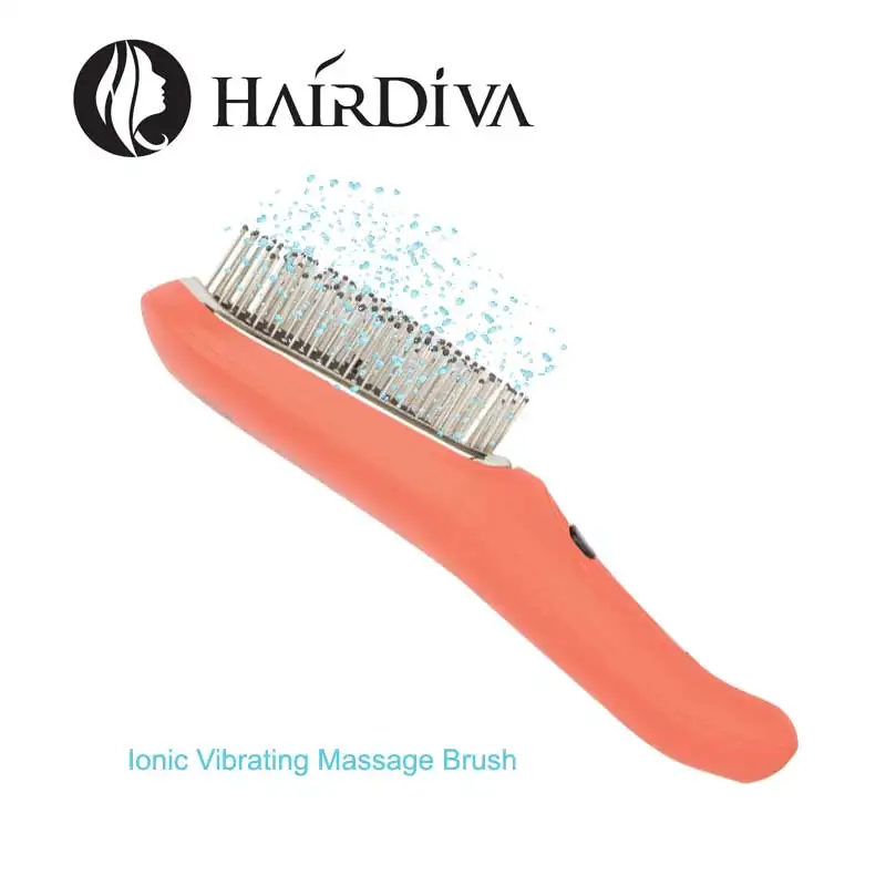 HairDiva вибромассажер для волос на голове ионная щетка Устранить волосы