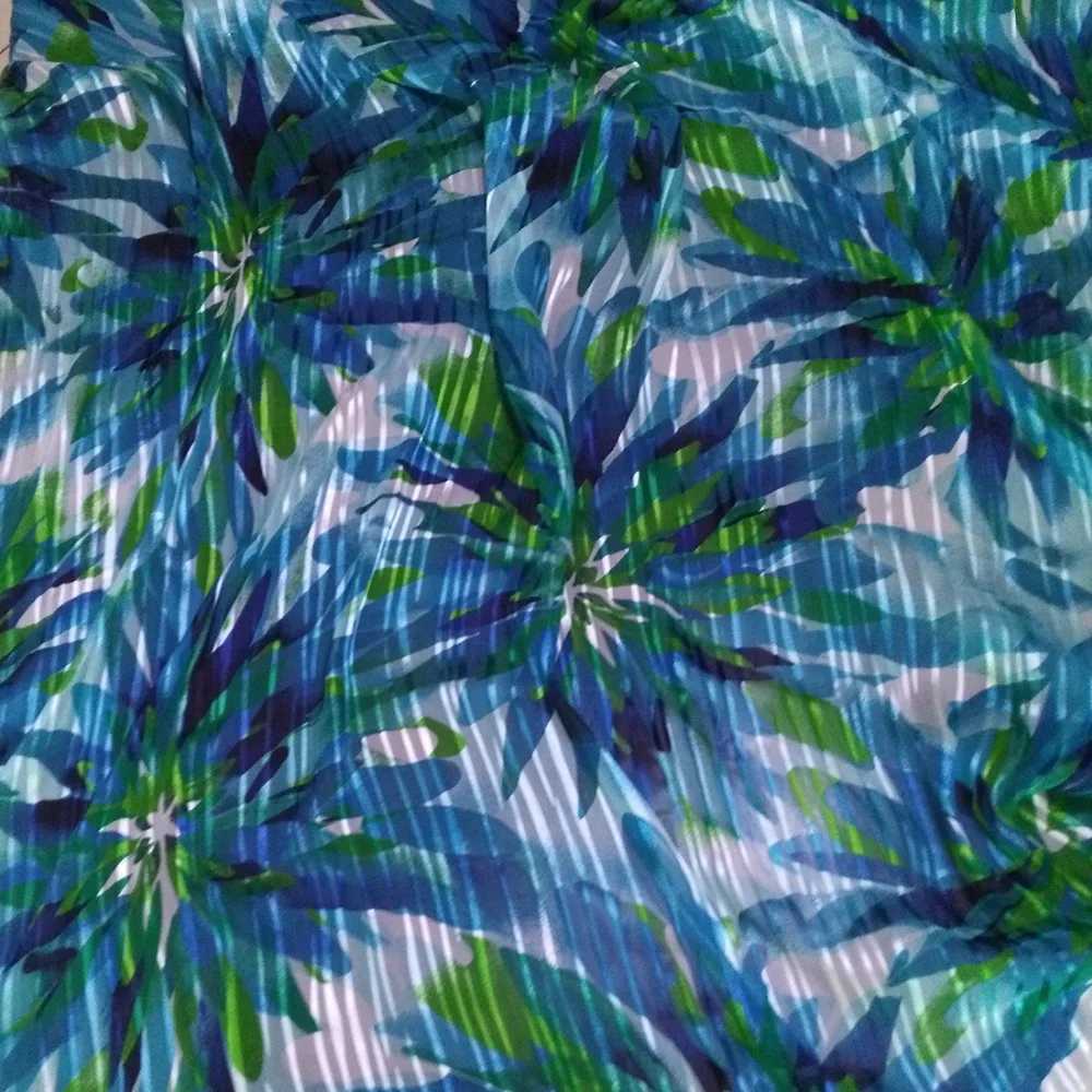 

100% silk chiffon burnout fabric 135cm wide sheer sell by meter DIY sewing apparel fabric summer coconut tree print fabric
