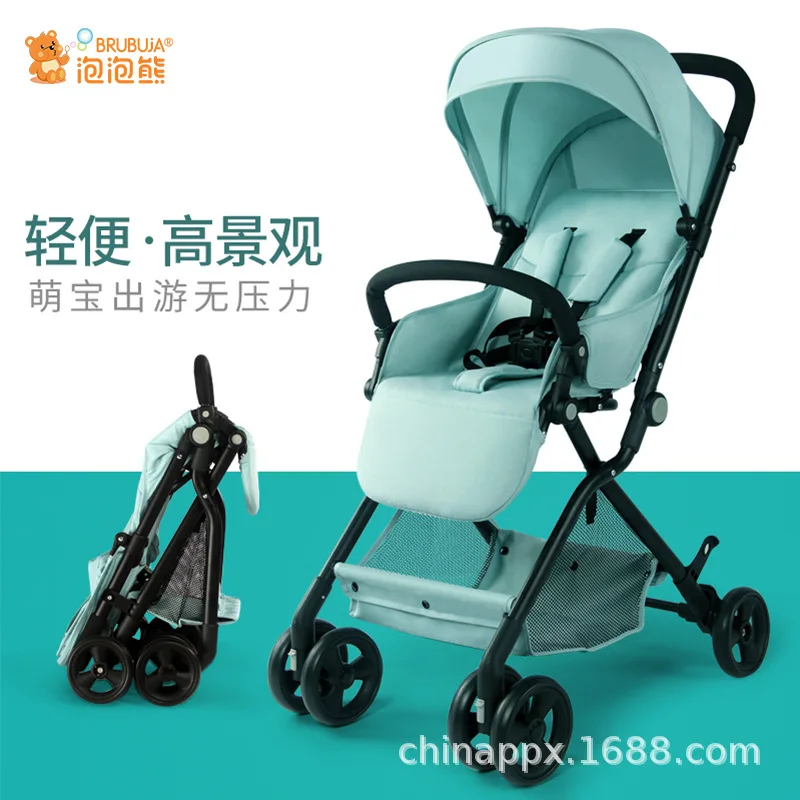 

Baby Stroller Lightweight High View can sit can lie folding umbrella car four rounds baby children's trolley