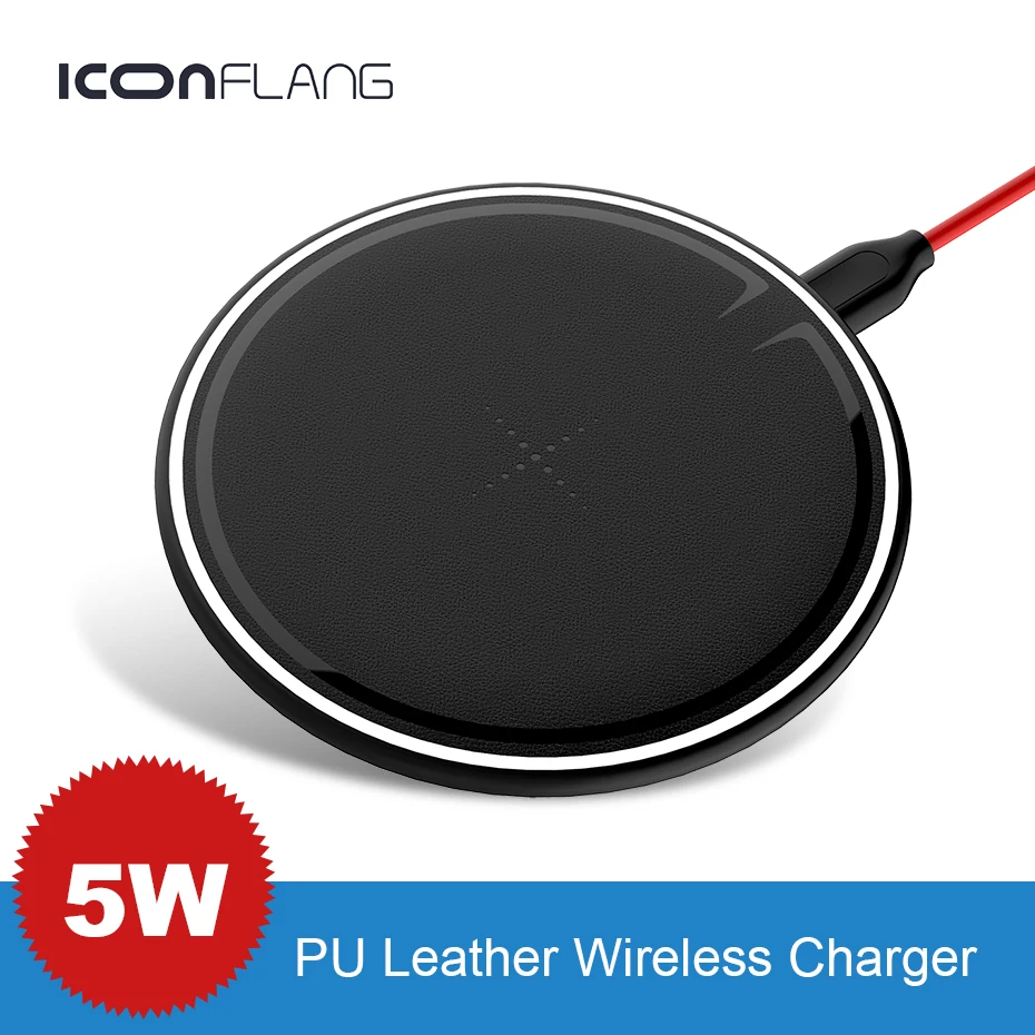 Thin Qi Wireless Charger for iPhone X/XS Max XR 7 8 Plus