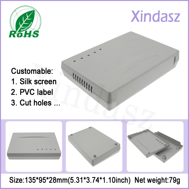 135*95*28 мм маршрутизатор пластиковая коробка корпус электронный, ethernet пластиковая коробка корпус электронный, Электронный пластиковый корпус