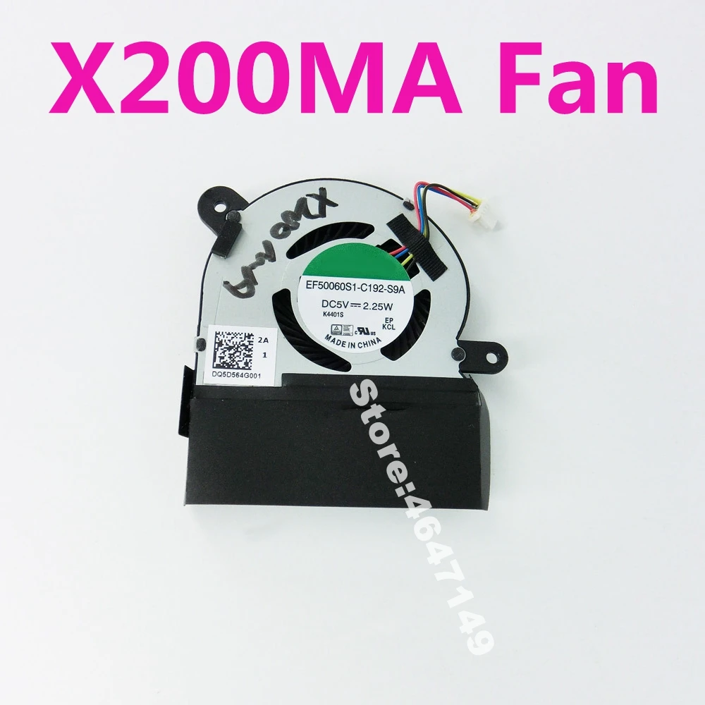 

X200MA CPU Fan For ASUS VivoBook X200CA X200LA X200MA X200L X200M X200C EF50060S1-C192-S9A Laptop Cooling Fan
