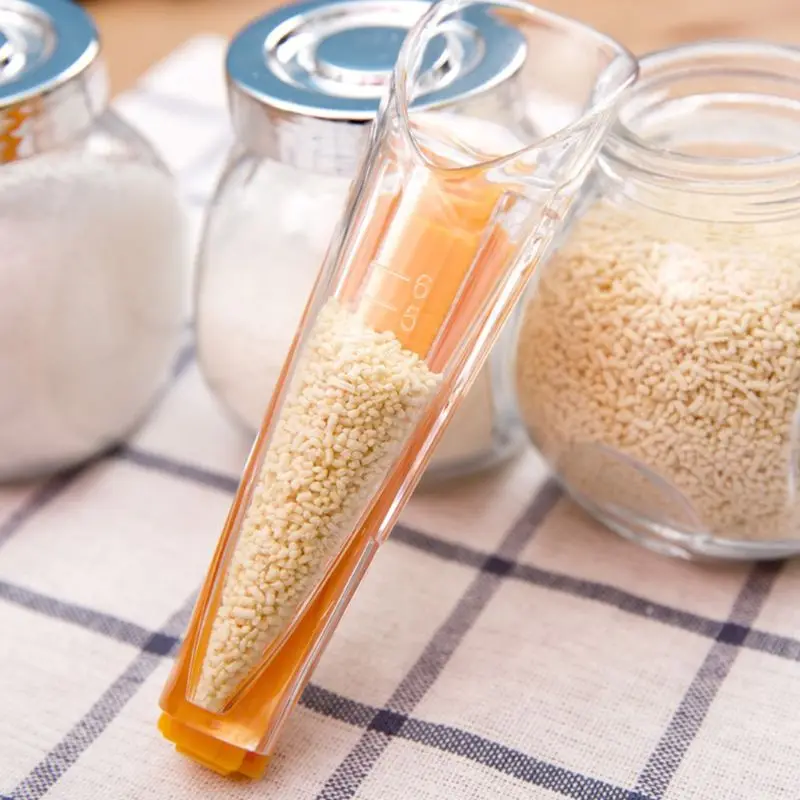 

Special Dry Yeast Measuring Cup With Sealing Clip Kitchen Gadgets Household Baking Pastry Tool