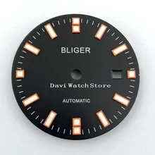 31,5 мм мужские черные циферблат Калибр ETA 2836/2824 2813/3804, Miyota 82 серии двигаться Для мужчин t A902