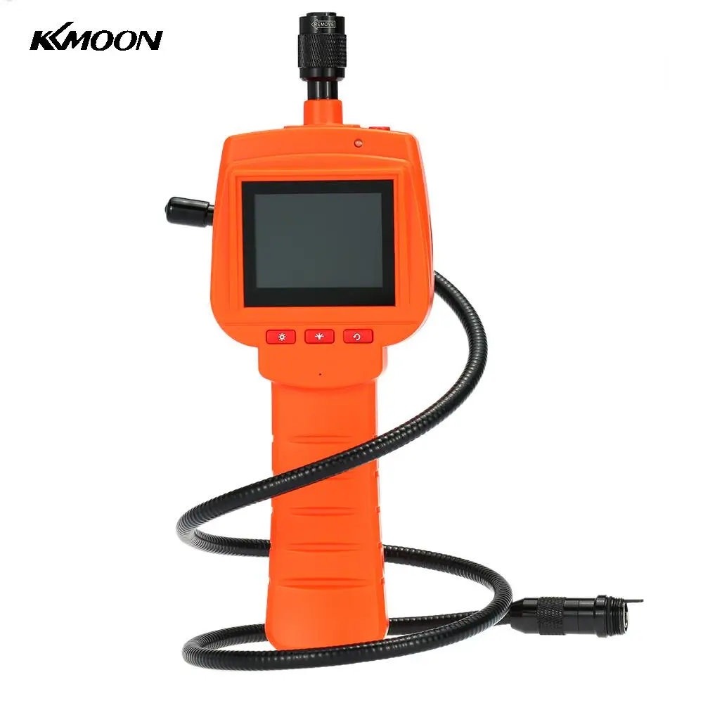  KKmoon Waterproof Endoscope Inspection Camera 3MP With 2.4" Screen DVR Video Recorder 9mm Diameter 1 Meters Tube Borescope Zoom 