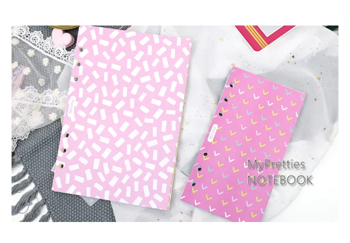 MyPretties фотоальбом пополнения документы A5 A6 наполнителя работ для 6 отверстий Binder блокнот-органайзер наполнитель страниц для спирали