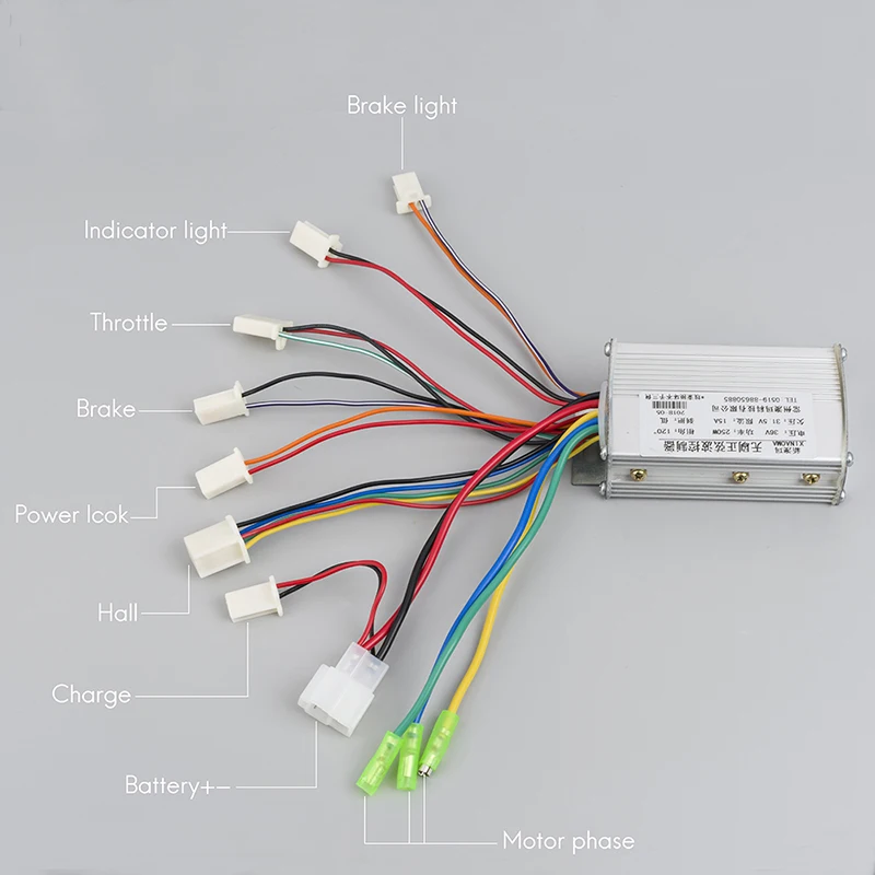 

Electric Scooter Sine Wave Controller 250W/350W 24V/36V Controller For Electric Bicycles BLDC Motor Parts Electric Scooter