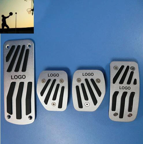 

For Peugeot 2008/207/207CC/208/308CC non-slip automatic/ manual antiskid gas/accelerator/brake/footrest pedal plate Car Styling