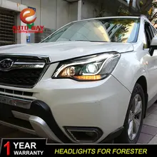 Высококачественный набор для автостайлинга для Subaru Forester 2013 фары, светодиодные фары DRL Объектив двойной луч HID Xenon