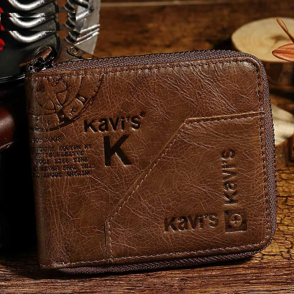 Натуральная кожа мини кошелек Для мужчин ID держатель для карт Портмоне Мужской
