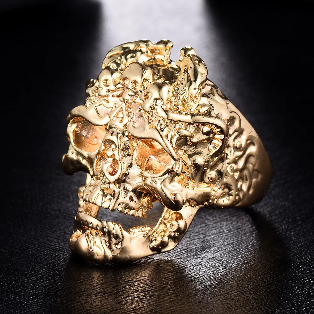 

European and American Fashion Jewelry Vintage Faucet Shantou Ring Hip Hop Trend Men's Accessories