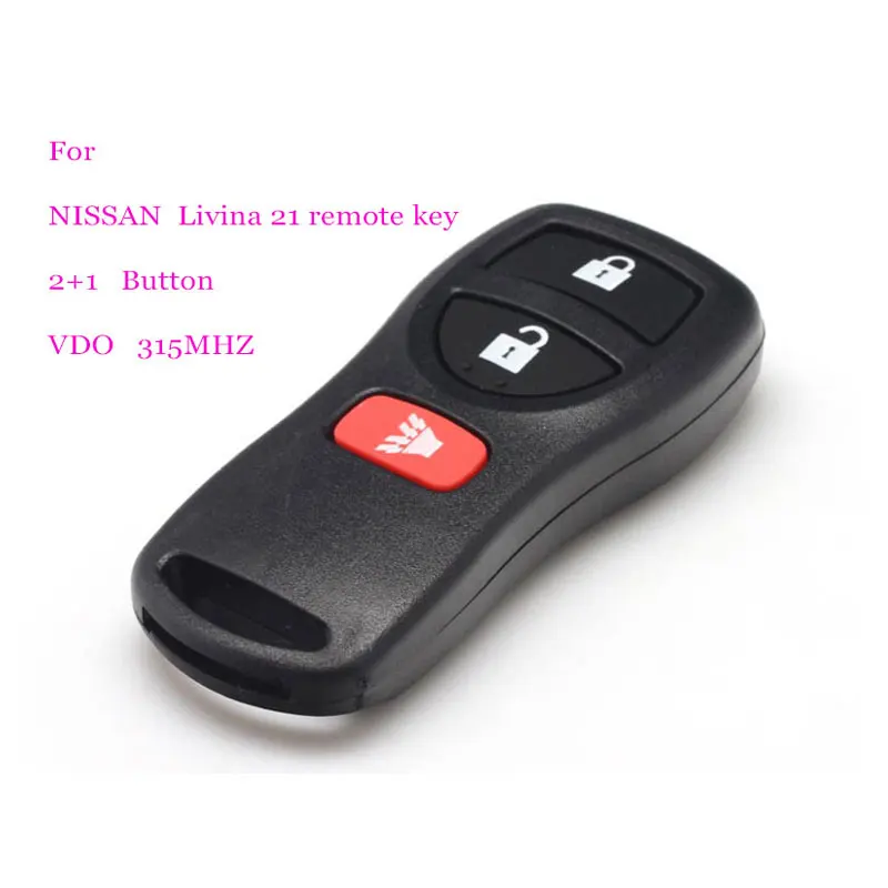 Car alarm two way NIssn Livina 3 button remote VDO 315MHZ car alarms