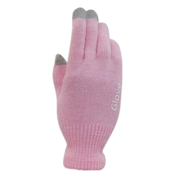 2 пары Розовый перчатки унисекс красочные мобильный телефон коснулся Прихватки для мангала для мужчин женщин зимние варежки черный теплый