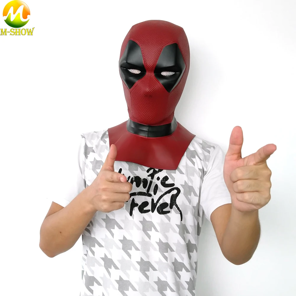 Moive Deadpool 2 Маска дышащая латексная Супергерой маска на все лицо Хэллоуин косплей реквизит для взрослых мужчин шлем