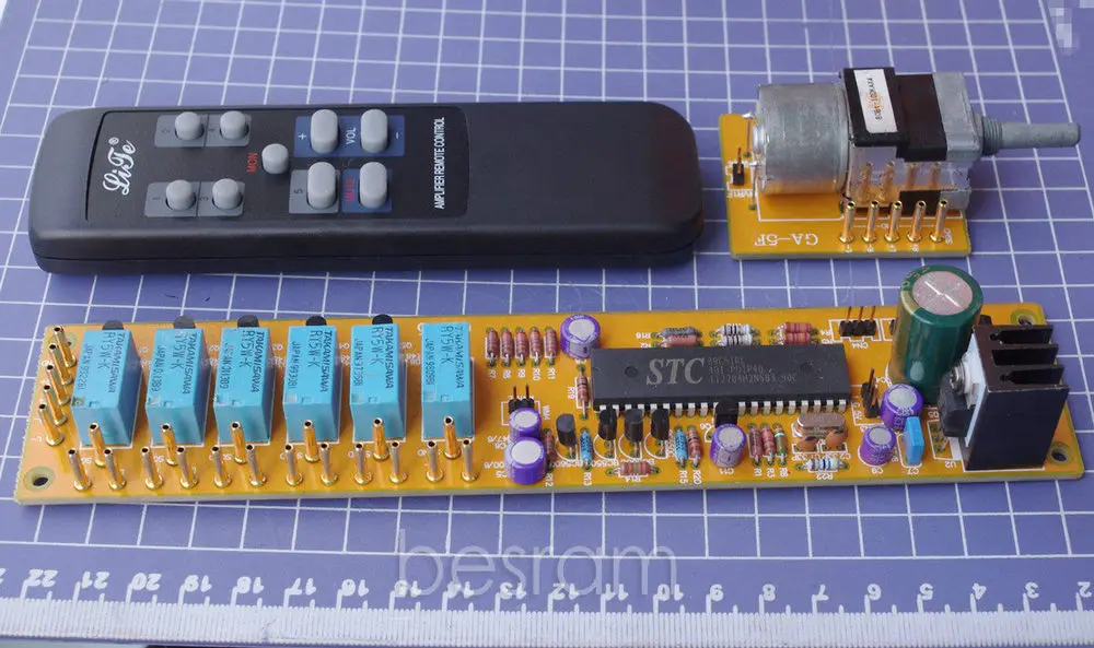 

GA-5 4 ALPS combined motor remote volume control board AC9-12V RCA input