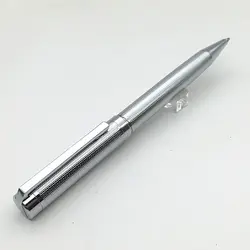Новое поступление Полный металлический дизайн серебряная текстура узор плавно пишущая мяч ручка для школы