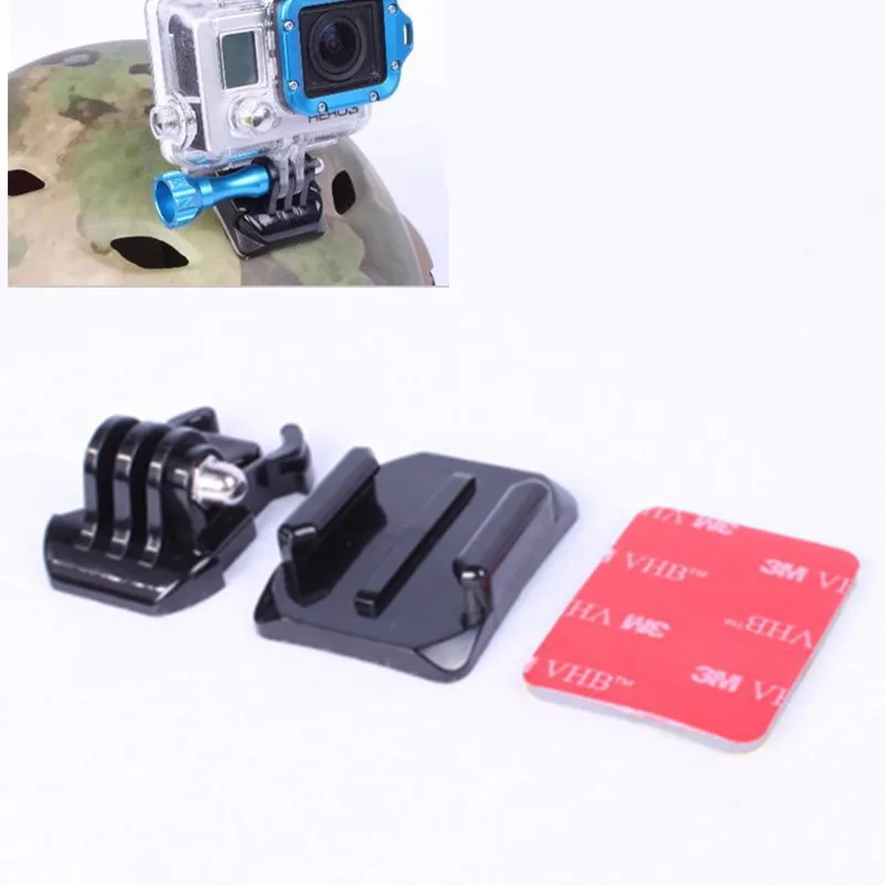 Изогнутое клейкое крепление для Go Pro Quick-Release пряжка основное крепление для Gopro Hero 6 5 4 3 аксессуары для камеры Action Xiaomi Yi 4k - изображение