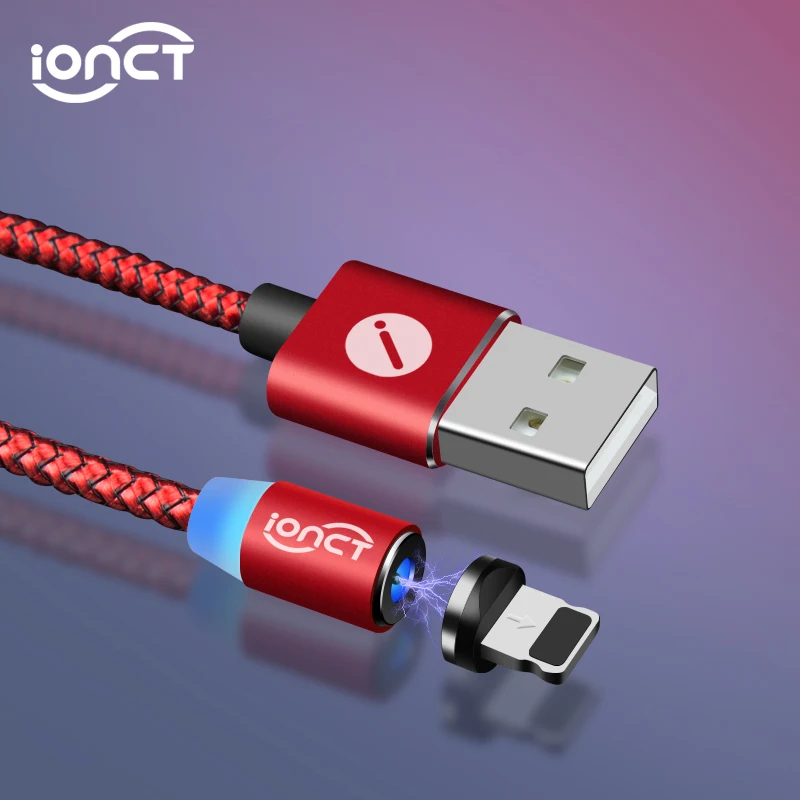 

iONCT Magnetic Cable Micro USB Cable for iPhone Android Type C Cable Magnetic Charger Microusb USB C Nylon Magnet Fast Charging