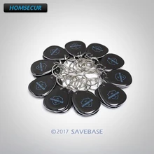 HOMSECUR RU склад 20шт эпоксидная ПВХ идентификационная бирка/карта/ключ/брелоки для контроля доступа идентификационный считыватель 125 кГц